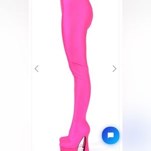 New fuchsia pant boots